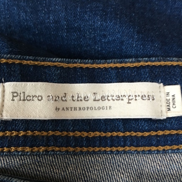 Anthro Pilcro High Rise Relaxed Straight Jeans - Picture 6 of 8